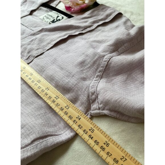 A Rare Find! Vintage Jeanne Engelhart Angelheart Designs 100% Linen Dress Large - Picture 5 of 14